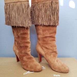 CHRISTIAN LOUBOUTIN Majung 85 Veau Velours Suede boots